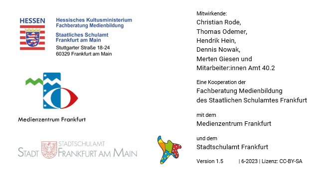 Logoband und Mitwirkende